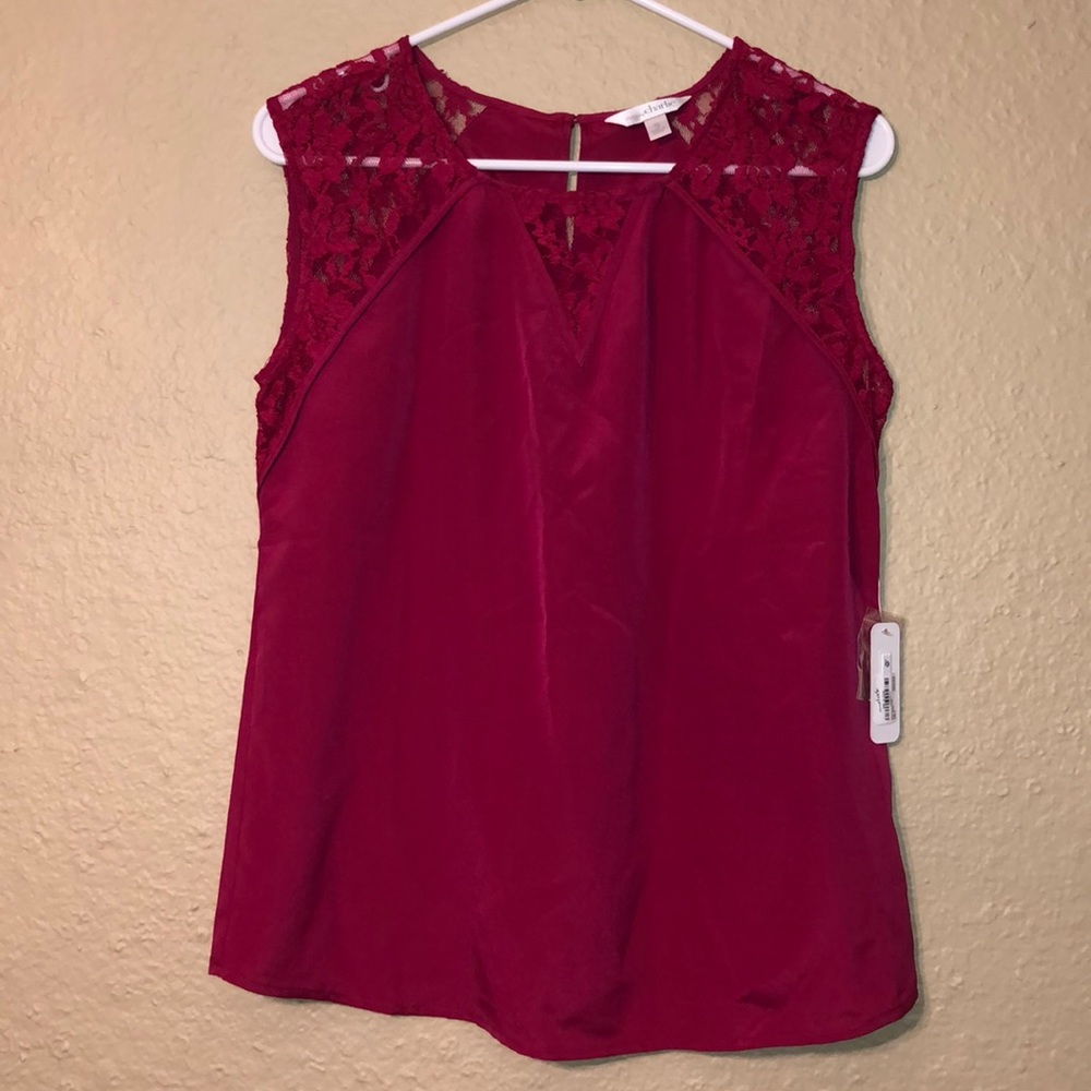 NWT Charming Charlie Magenta Blouse